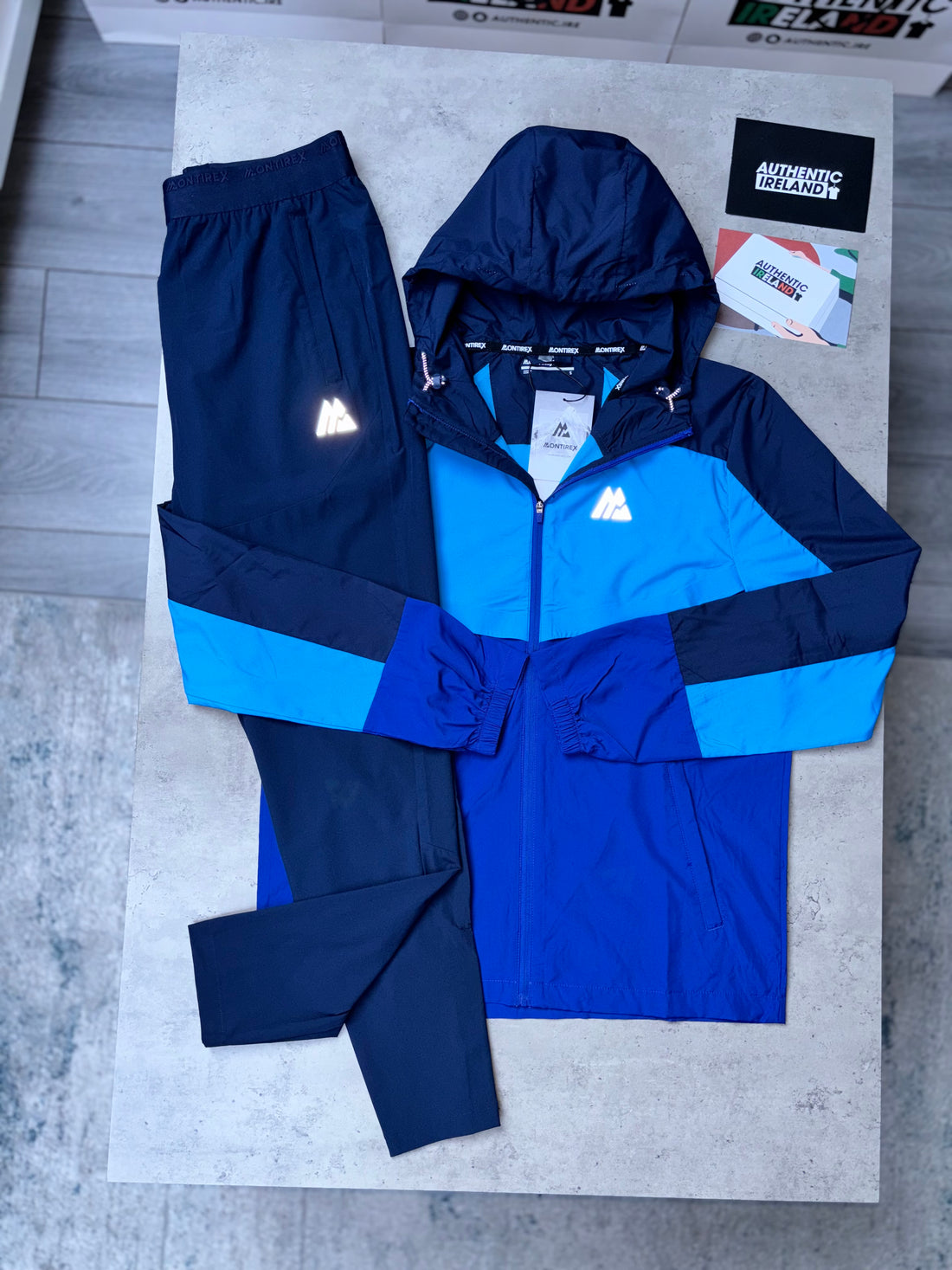 MONTIREX WINDRUNNER TRACKSUIT - AQUA/BLUE/NAVY