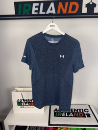 UNDER ARMOUR SEAMLESS T-SHIRT - NAVY