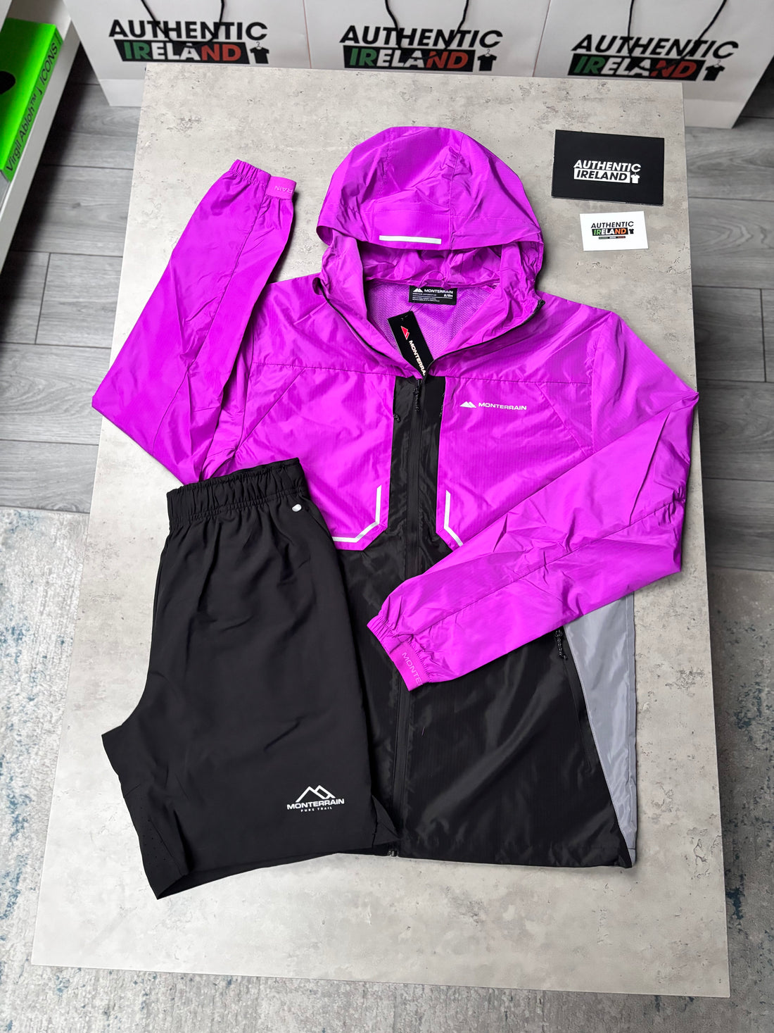 MONTERRAIN WINDRUNNER SET - GRAPE/BLACK