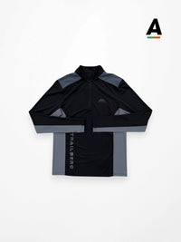 TRAILBERG TRIATHLON ULTRA QUARTER ZIP - BLACK / GRAPHITE GREY
