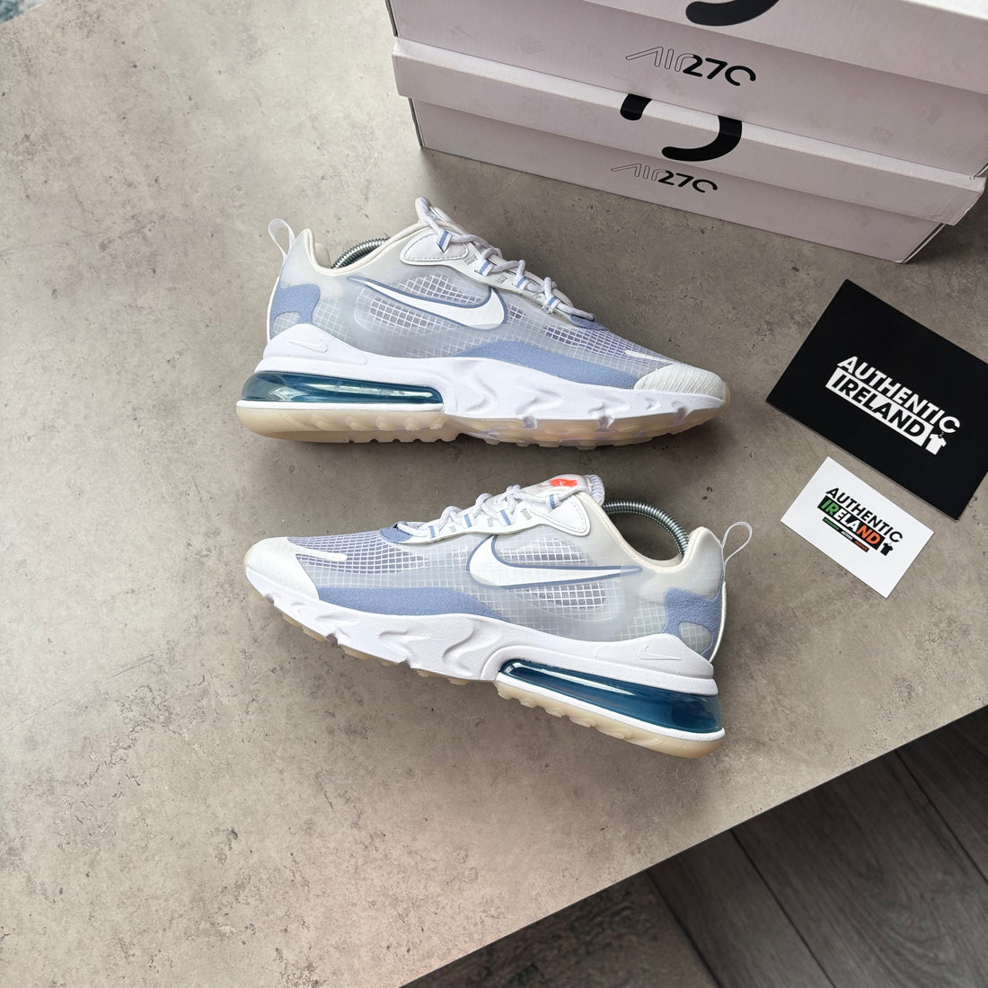 NIKE AIR MAX 270 REACT RUNNER - ICE BLUE