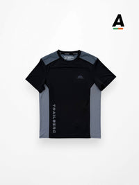 TRAILBERG TRIATHLON ULTRA T SHIRT - BLACK / GRAPHITE GREY
