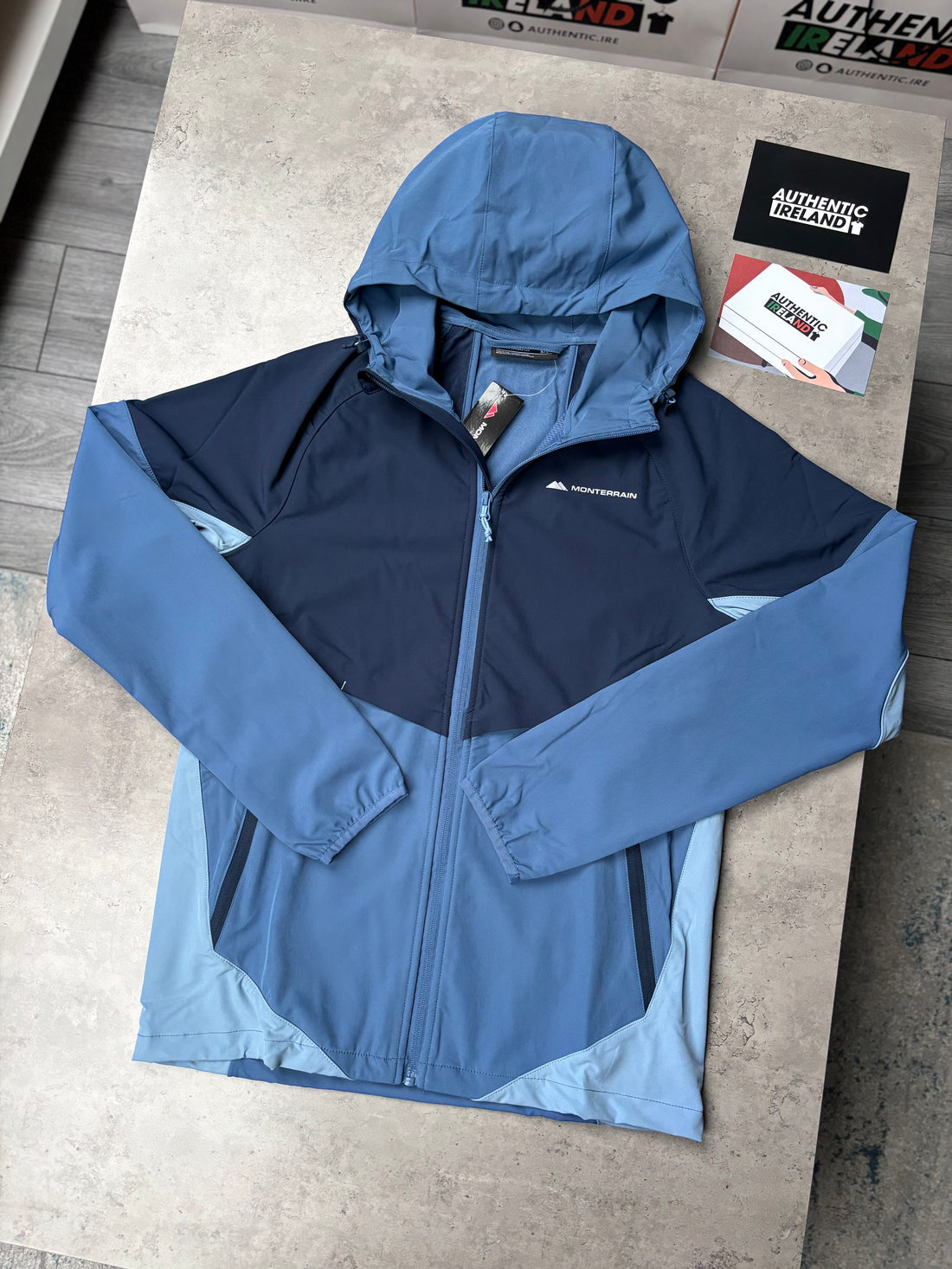 MONTERRAIN WOVEN ZIP TRACKSUIT - BLUE