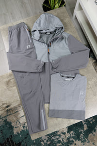 REPRIMO SUMMIT TRACKSUIT 3-PIECE SET - GREY/SLATE