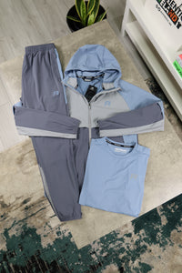 REPRIMO VORTEX TRACKSUIT 3-PIECE SET - DUSK BLUE/GREY